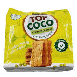 Кокосовые крекеры с бобами маш (мунг) Топ Коко (Top Coco), Вьетнам, 150 г