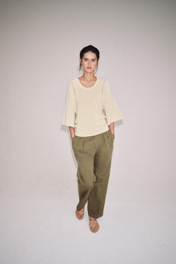 JERSEY OVERSIZE PUNTO / Crudo medio
