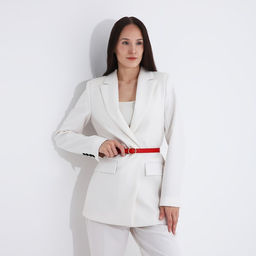 Ремень женский, ширина 2 см, винт, пряжка металл, цвет красный - Simaland фото 3