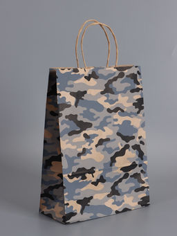 Пакеты подарочные крафт «23 Февраля», камуфляж, 24×10.5×32 см, набор 4 шт.