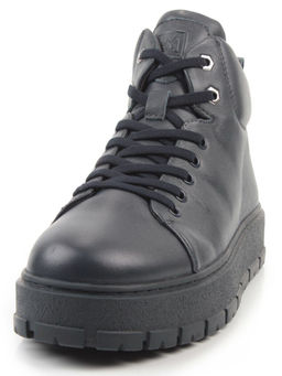 05-AW1010-2M DK. BLUE Ботинки зимние мужские (натуральная кожа, натуральный мех)