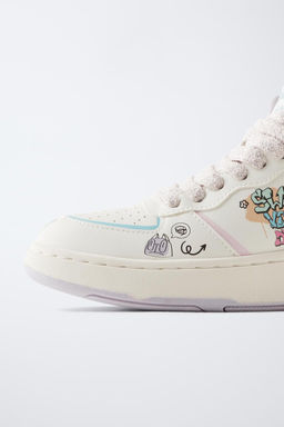 GRAFFITI HIGH-TOP SNEAKERS - Zara фото 6