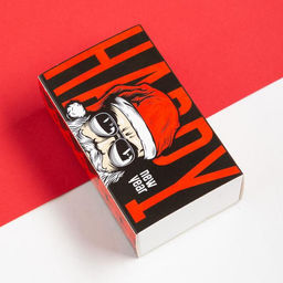 Носки мужские новогодние Happy размер 41-44, набор 2 пары - Kaftan фото 3