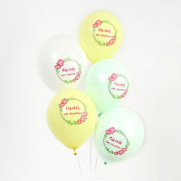 Шар латексный 12" «Ты великолепна», 5 шт.