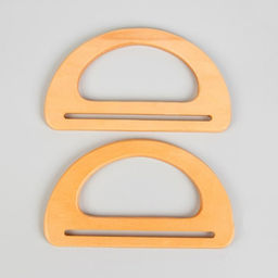 Ручки для сумки деревянные, 10×18 см, 2 шт., бежевые