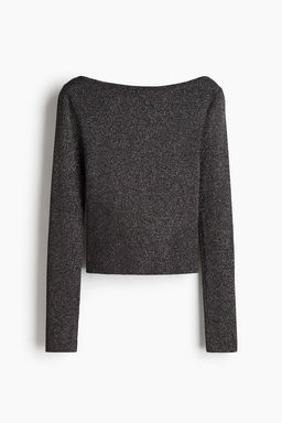 Top brillante con escote barco - H&m фото 5