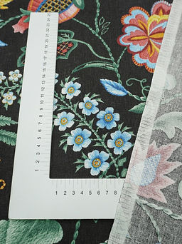 Бязь "Волшебные стежки" цв.черный, ш.2.2м, хлопок-100%, 140гр/м.кв