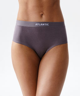 ATLANTIC 3CLP-009 Трусы макси спорт Maxi Sport - набор 3 шт. бежевый + каменно-серый + мятный  фото 4