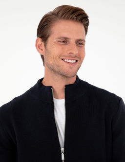 Lacivert Regular Fit Fermuarl_ Triko H_rka - Pierre cardin фото 2