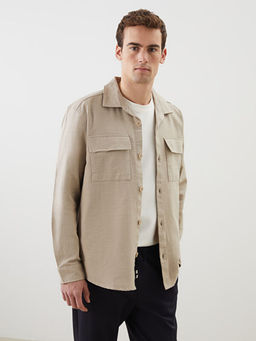 Regular Fit Uzun Kollu Erkek G?mlek Ceket