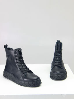 Ботинки EDART 214.icebergbl. black/байка
