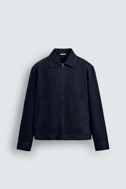 TEXTURED ZIP-UP OVERSHIRT - Zara фото 8