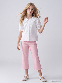 Slim Fit K?z ?ocuk Kapri