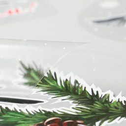 Набор наклеек новогодних "Снегири и снежинки" 24 х 37 см