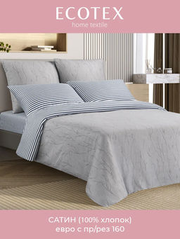 Постельное белье Дримнэс Евро (простыня на резинке 160*200 см) + 4 наволочки