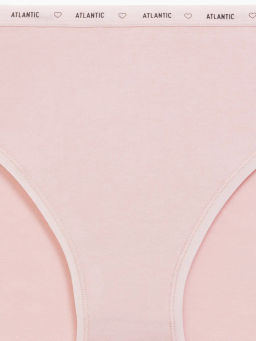 ATLANTIC 3CLP-010 Трусы спорт с высокой посадкой Sport High Leg - набор (3 шт.) белый + светло-серый меланж + светло-розовый  фото 7