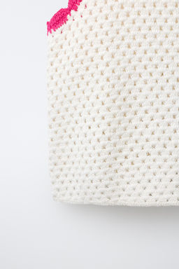 TOP PUNTO CROCHET CONTRASTES / Crudo - Zara фото 6
