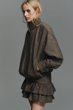 WOOL-BLEND HERRINGBONE SKORT - Zara фото 4