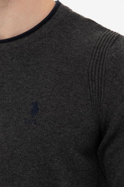 Мужской свитер антрацитового меланжа Неожиданная скидка в корзине - U.s. polo assn фото 14