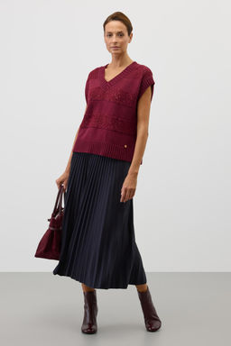 ЕВ 30265/ш/бордо жилет жен