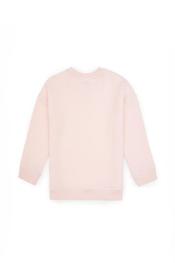 K_z _ocuk A__k Pembe Bisiklet Yaka Basic Sweatshirt Sepette S_rpriz _ndirim - U.s. polo assn фото 3