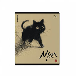 Цена за 5 шт. Тетрадь общая ученическая ErichKrause Blur Cat, 36 листов, клетка_MIX-PACK  фото 4