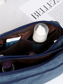 Косметичка 10х25х15 см синий / XN-019BLU /уп 150/ мужская Подарок к 23 февраля