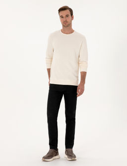 Ekru Regular Fit Sweatshirt