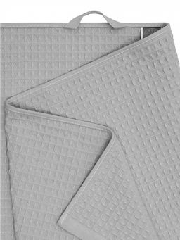 Полотенце для тела 90x150 светло-серый вафельное полотно