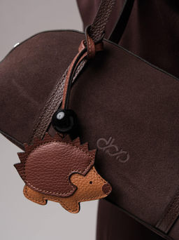 Замшевая сумка Ezhik DBR 31225 коричневый шоколад  фото 8