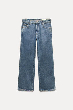 ZW COLLECTION CROPPED FLARE HIGH-WAIST JEANS