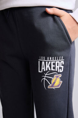 NBA Lakers Bask_l_ E_ofman Alt_ Erkek _ocuk - Defacto фото 5