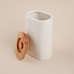 Банка для сыпучих SL Home «Тренто», 1 л, 11×7.5×18.5 см, фарфор, белая