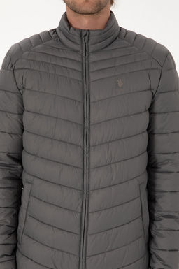 Erkek Gri Mont Sepette S_rpriz _ndirim