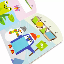Мини-игры развивающие ИГРАЮ ГДЕ ХОЧУ ИЗУЧАЕМ ФОРМЫ И ЦВЕТА с деревянными фигурками Bondibon  фото 8