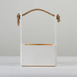 Кашпо деревянное, 15128.5(25) см Пауль и Любовь. Орнамент №1, с принтом - Дарим красиво фото 3