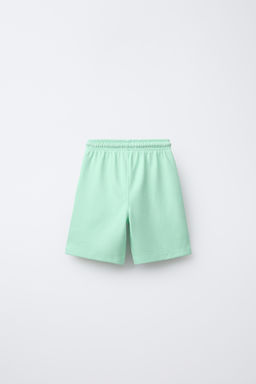 SPORTY BERMUDA SHORTS WITH RAISED SLOGAN - Zara фото 2