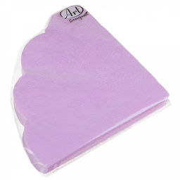 Салфетки бумажные "Art Bouquet Rondo" д32см, 3-х слойные, 12 штук в упаковке, 100% целлюлоза, "Барокко. Лиловый" (Россия)