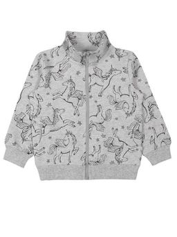 CRB wear/CWK 62250 Куртка для девочки, серый меланж/Ex.Cherubino