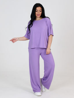 02 ЖЕНСКИЙ КОСТЮМ (брюки) (Сирень) - А-дина фото 3