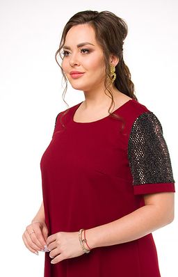 3119 Великолепное платье А-силуэта из осеннего плотного трикотажа - Ckc collections фото 3