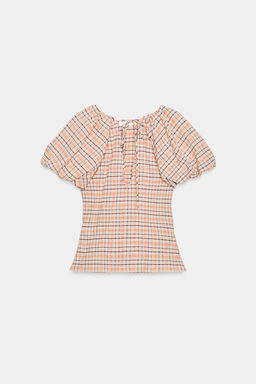 TOP POPEL?N MANGA GLOBO / Naranjas - Zara фото 5