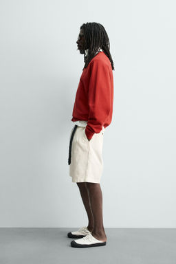 BERMUDA RELAXED FIT PLIEGUES AARON LEVINE X ZARA / Blanco roto