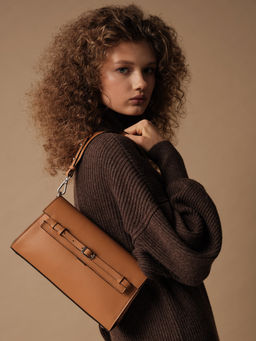 Сумка Emma DBR 31112 коричневый лист