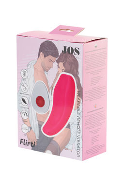 Клиторальный вибратор в трусики JOS FLIRTY, силикон, розовый, 9,3 см  фото 15