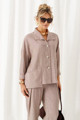 Костюм Beautiful Free 6459 полоска кофе