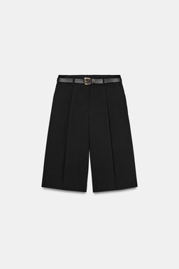 BERMUDA LARGA CINTUR?N / Negro - Zara фото 7