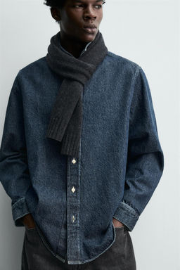 RELAXED FIT DENIM SHIRT - Zara фото 5