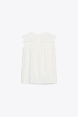 ROMANTIC SLEEVELESS TOP - Zara фото 5