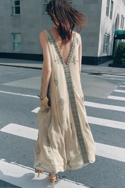 ZW COLLECTION BEADED EMBROIDERED DRESS - Zara фото 3